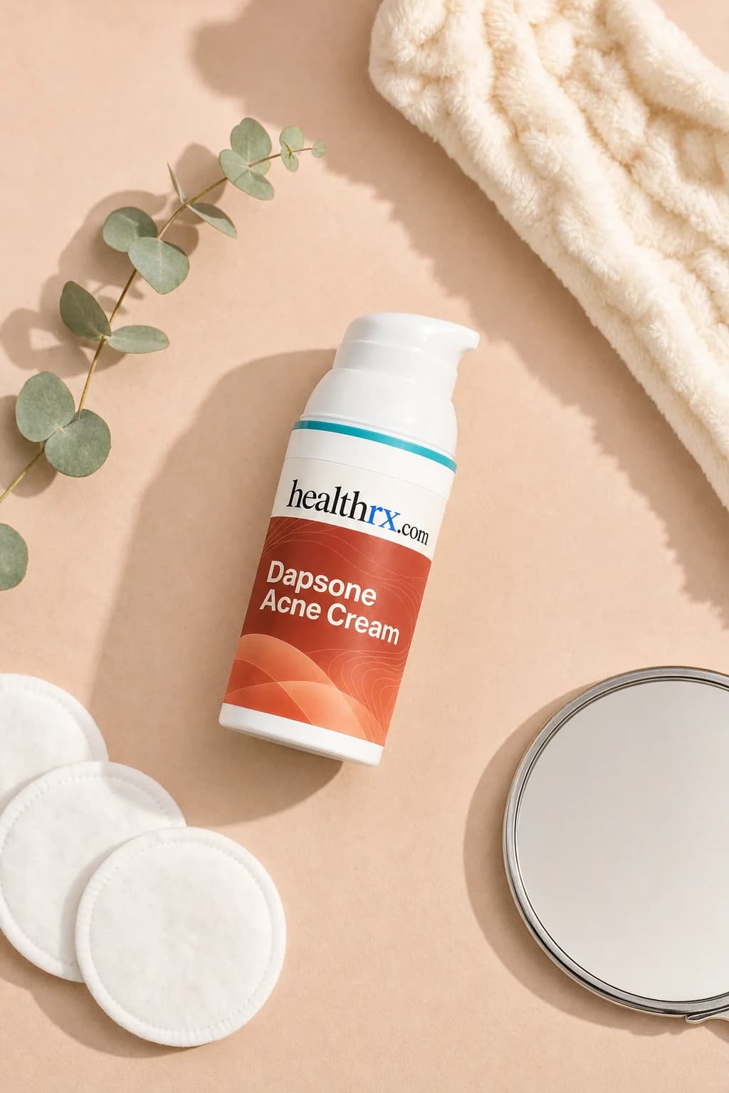 Dapsone Acne Cream laid flat among everyday things