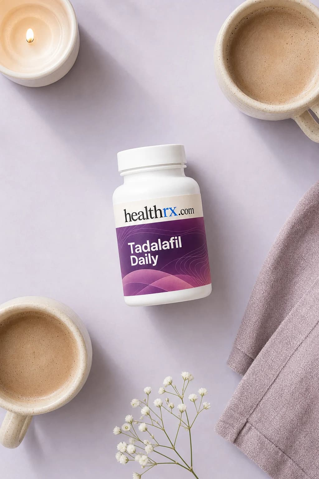 Tadalafil Daily laid flat among everyday things