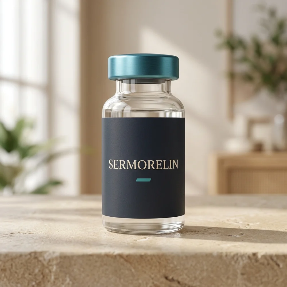 A sermorelin vial