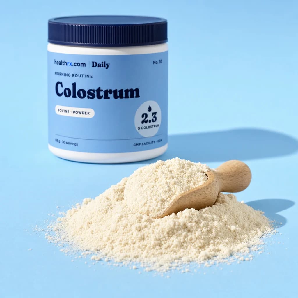Close-up of Colostrum Powder