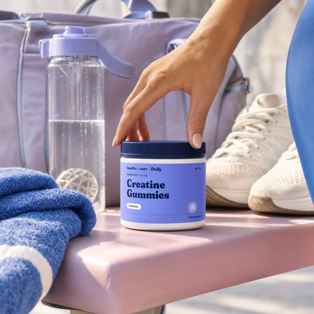 Daily Creatine Gummies in an everyday workout days setting