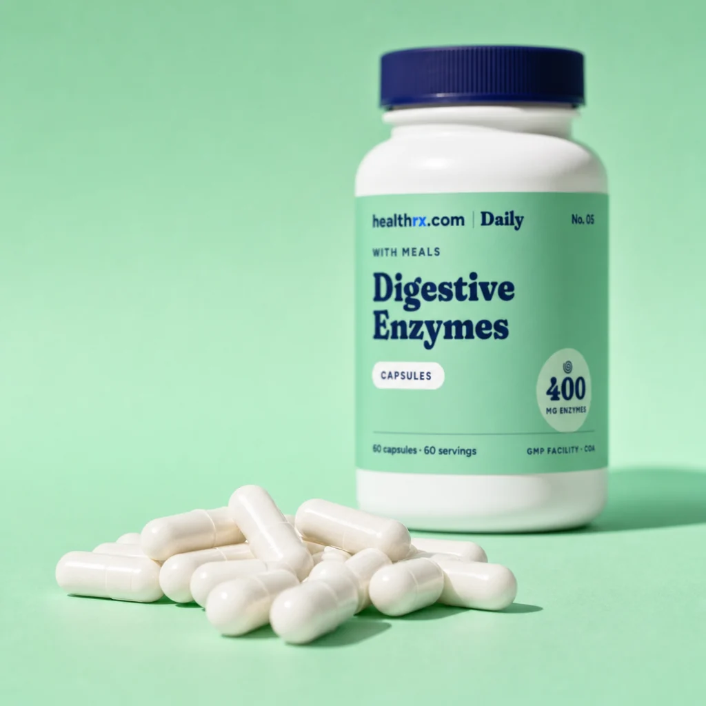 Close-up of Digestive Enzymes