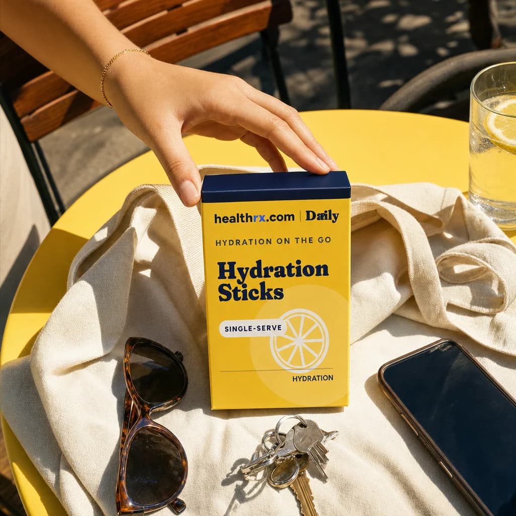 Hydration Sticks in an everyday hydration on the go setting
