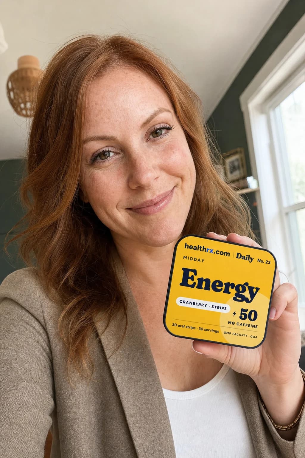 A phone photo of Energy Strips