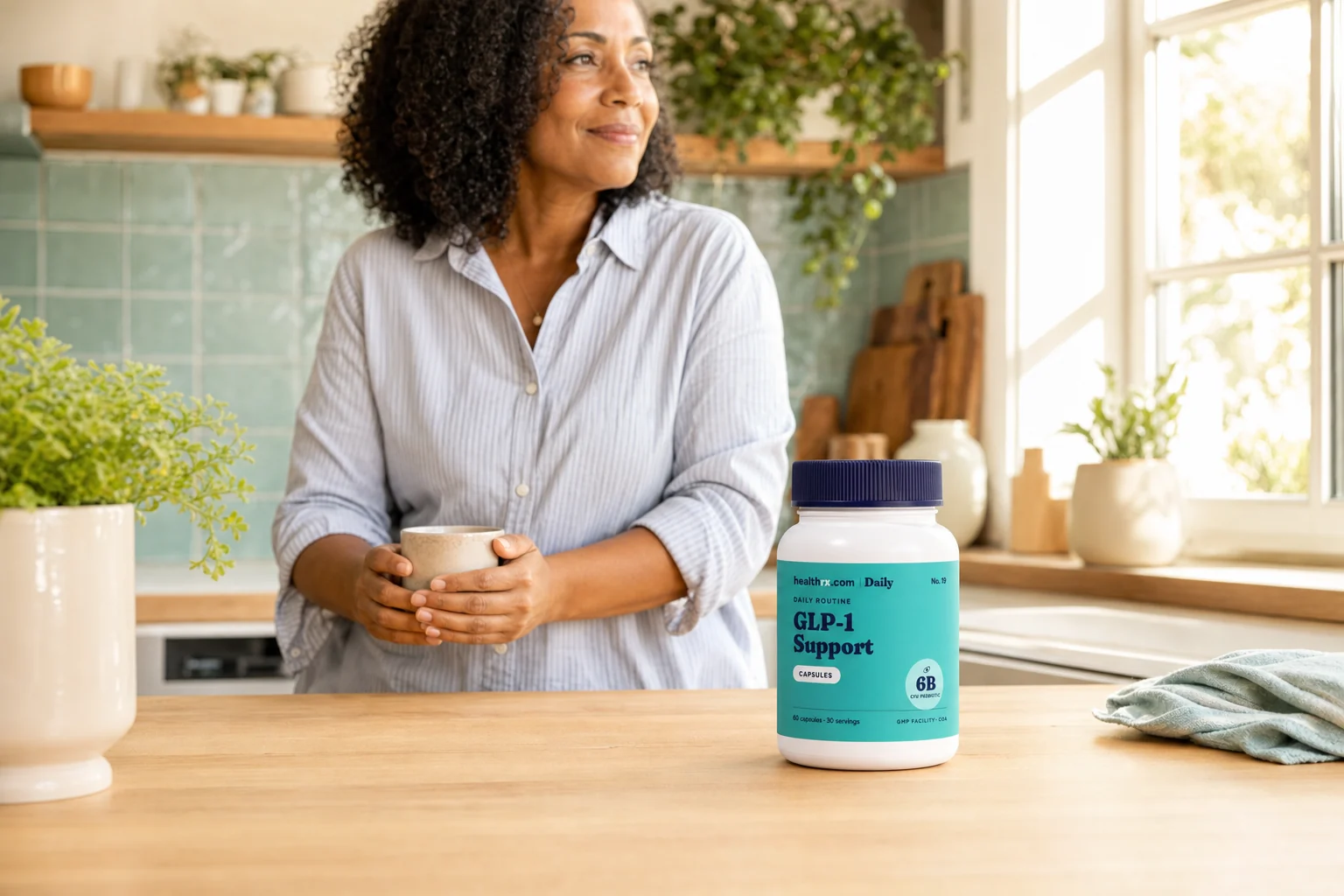 Daily GLP-1 Support in an everyday daily routine setting