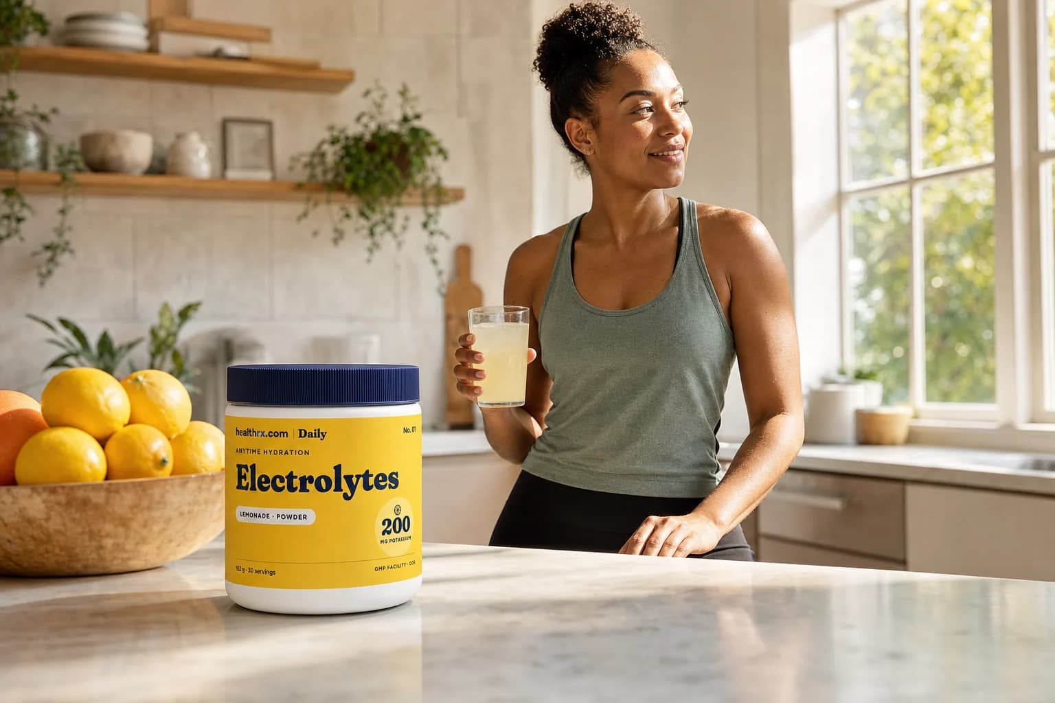 Lemonade Electrolytes in an everyday anytime hydration setting