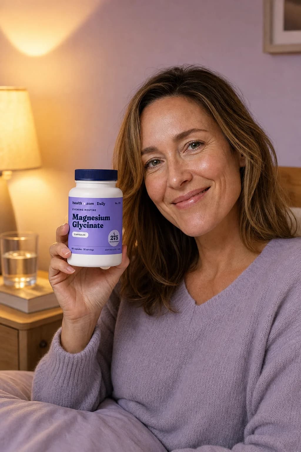 An adult holding Magnesium Glycinate