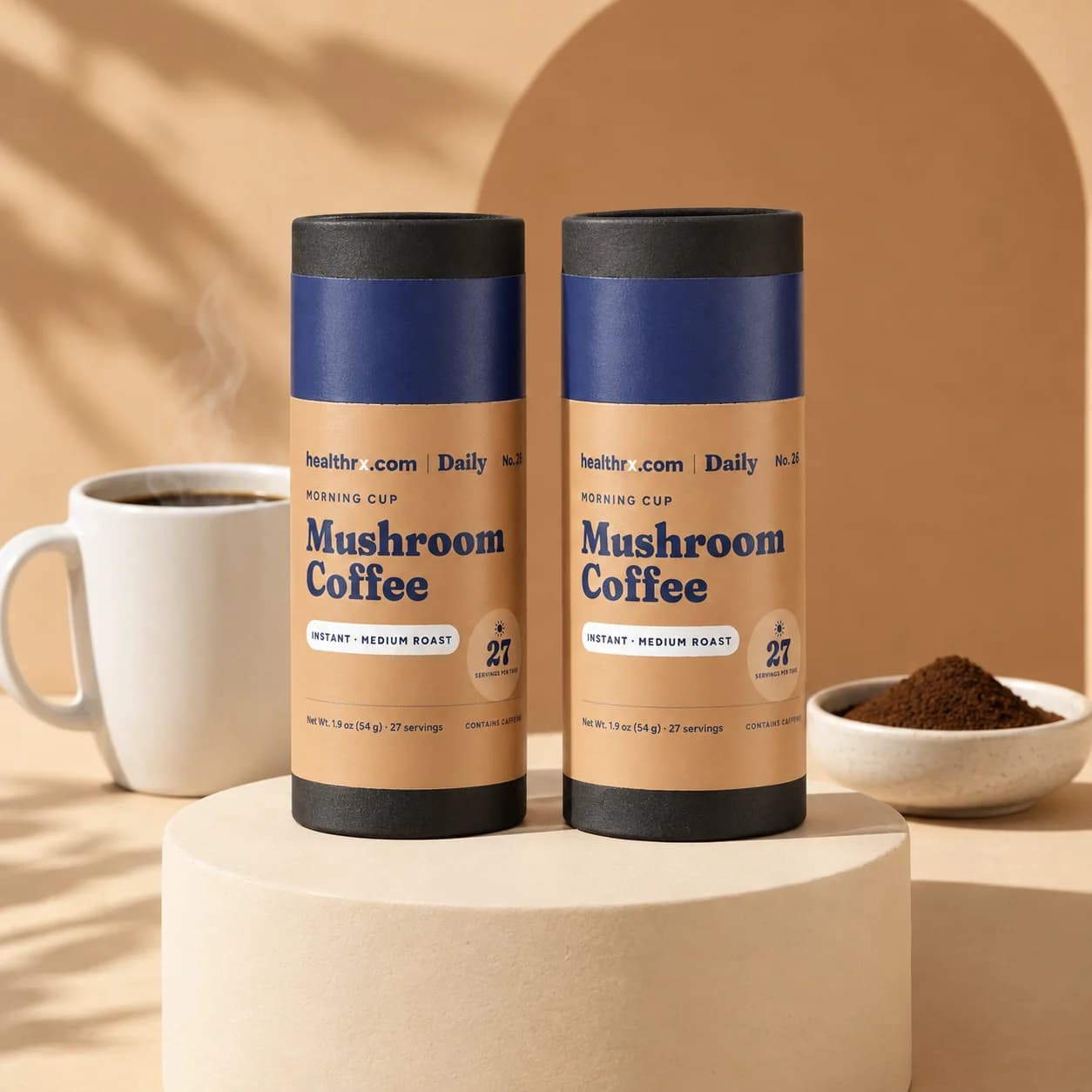 Mushroom Coffee in an everyday every morning setting