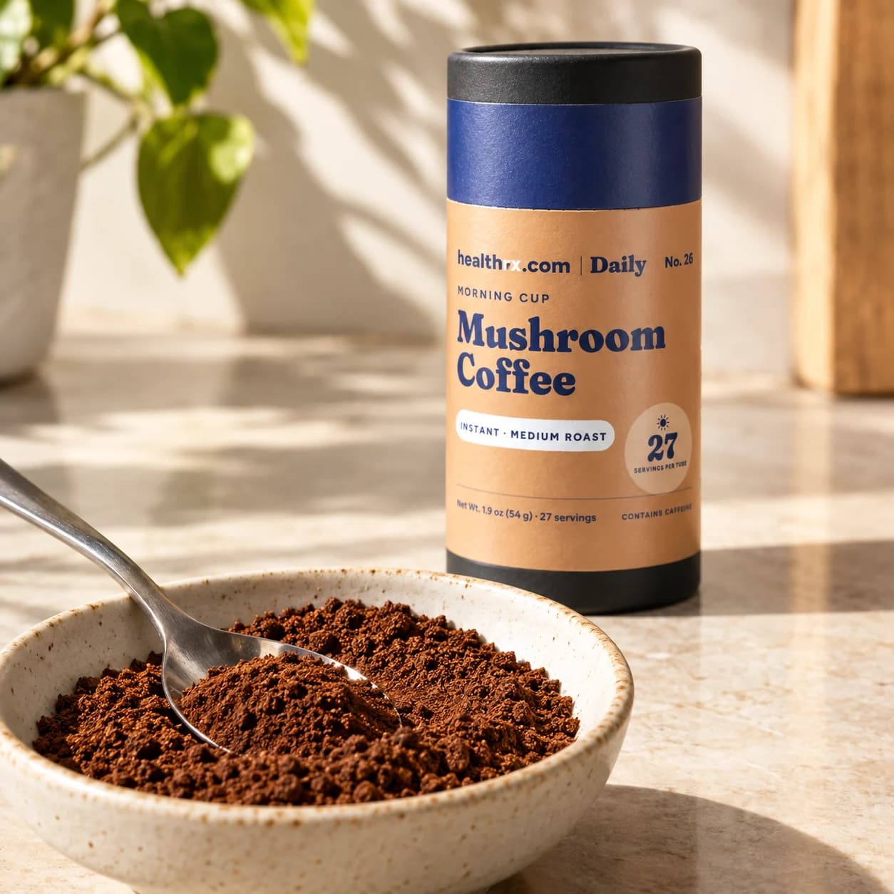 Close-up of Mushroom Coffee