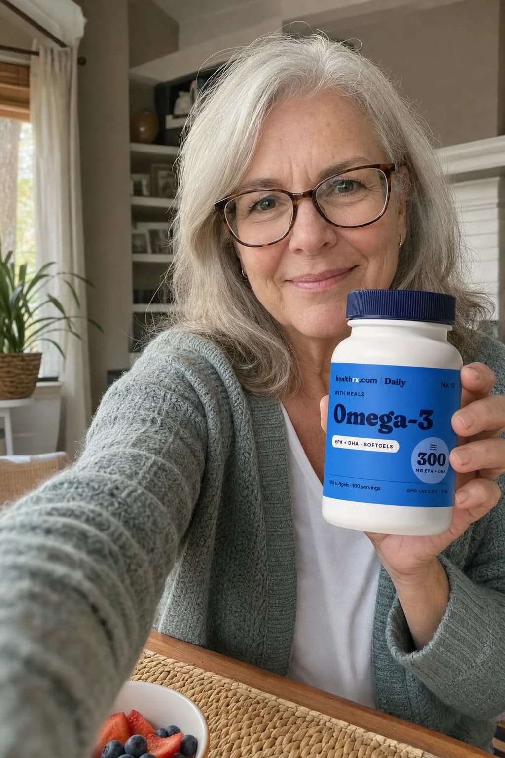 A phone photo of Omega-3 EPA + DHA