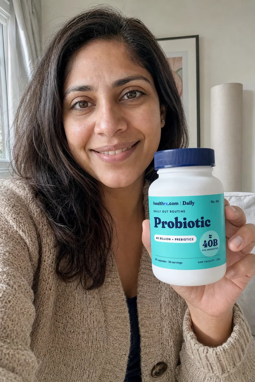 A phone photo of Probiotic 40B + Prebiotics