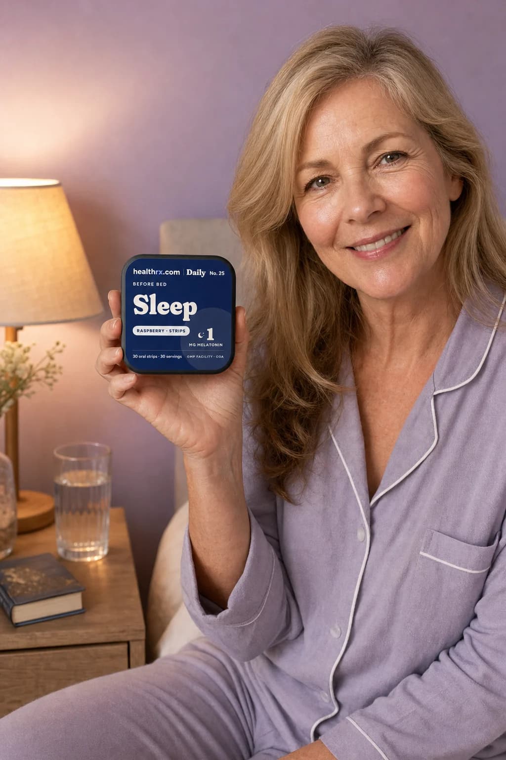 An adult holding Sleep Strips