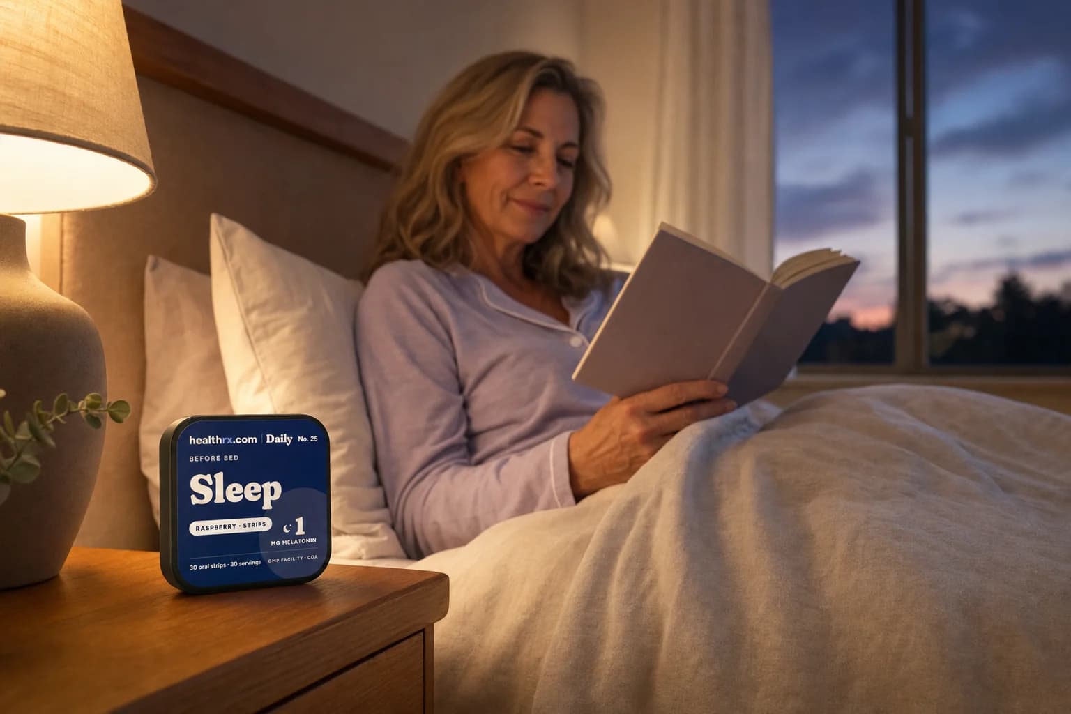 Sleep Strips in an everyday before bed setting
