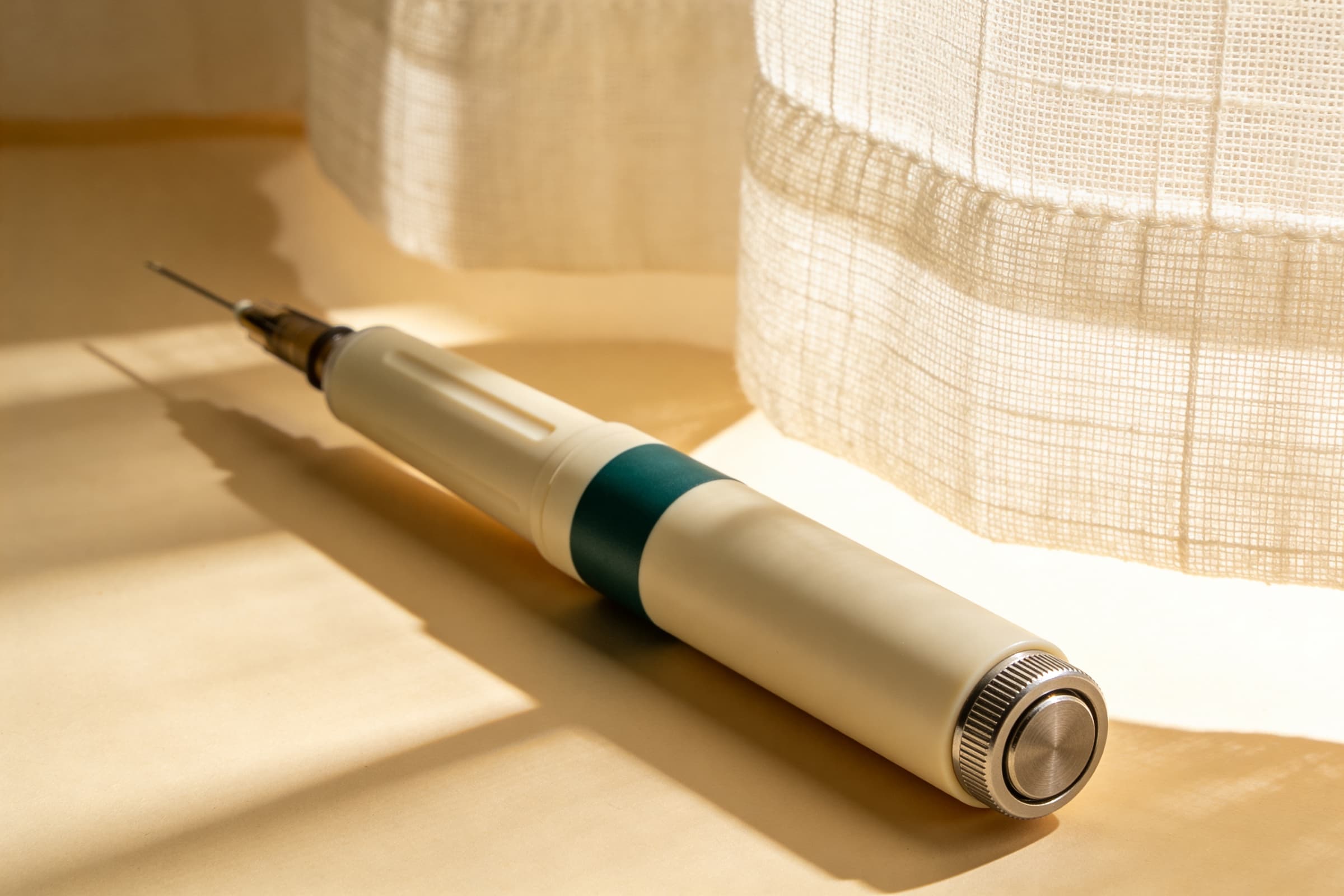 A modern medical injector pen, Semaglutide