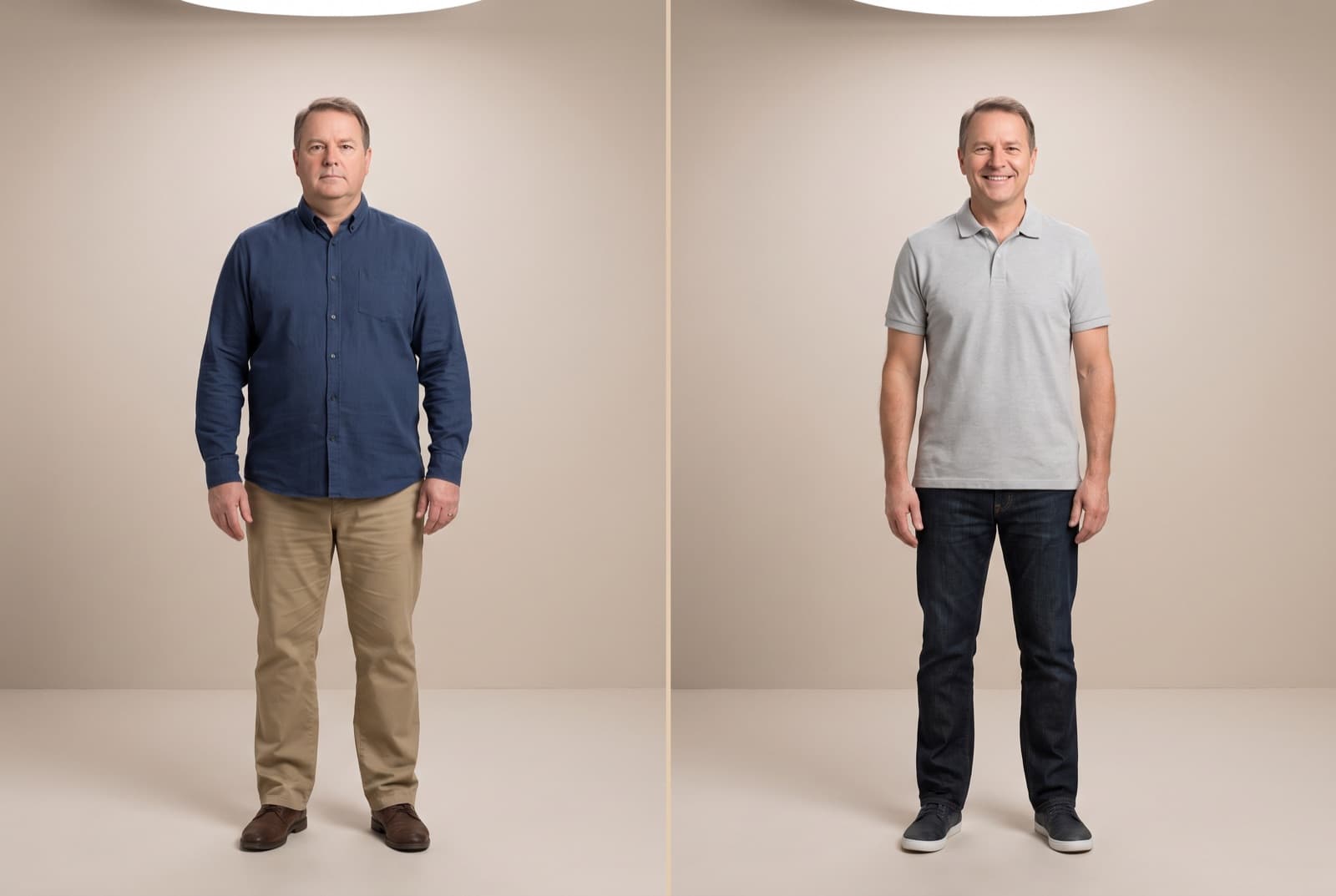 Representative GLP-1 weight-loss transformation