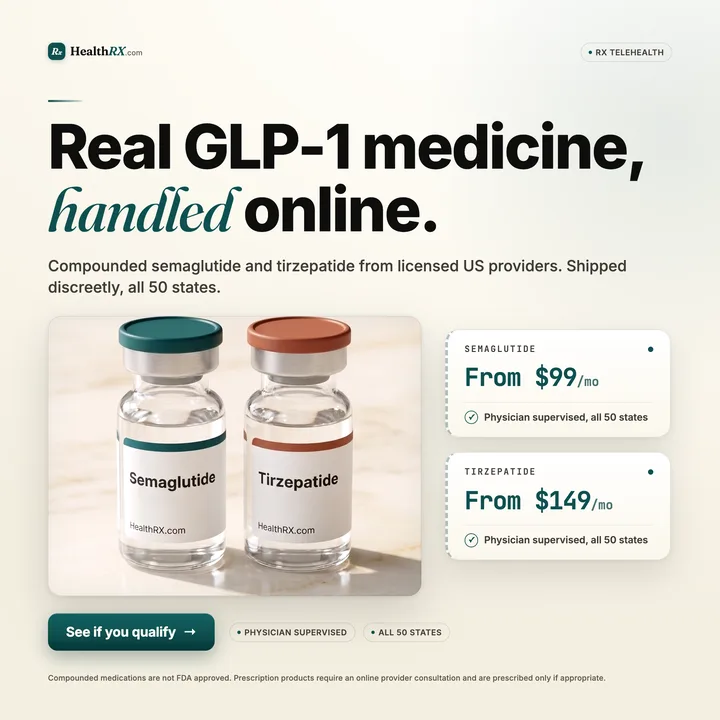 GLP-1 social creative preview, 1080x1080