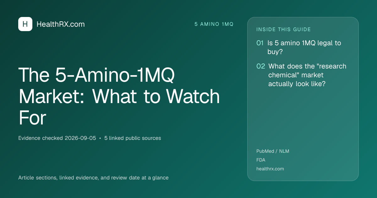 Evidence overview for The 5-Amino-1MQ Market: What to Watch For