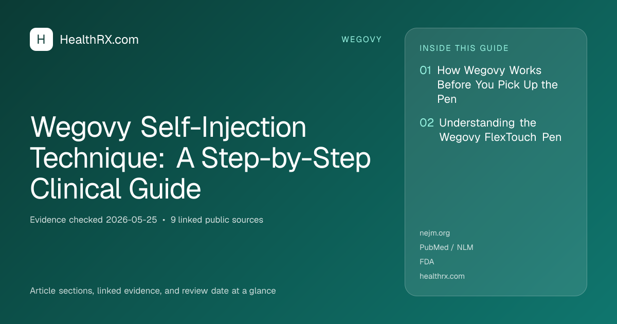Evidence overview for Wegovy Self-Injection Technique: A Step-by-Step Clinical Guide