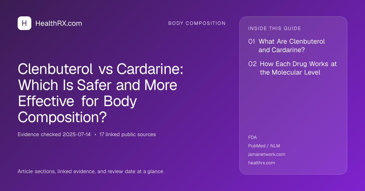 Evidence overview for body composition: Clenbuterol vs Cardarine: Which Is Safer and More Effective for Body Composition?