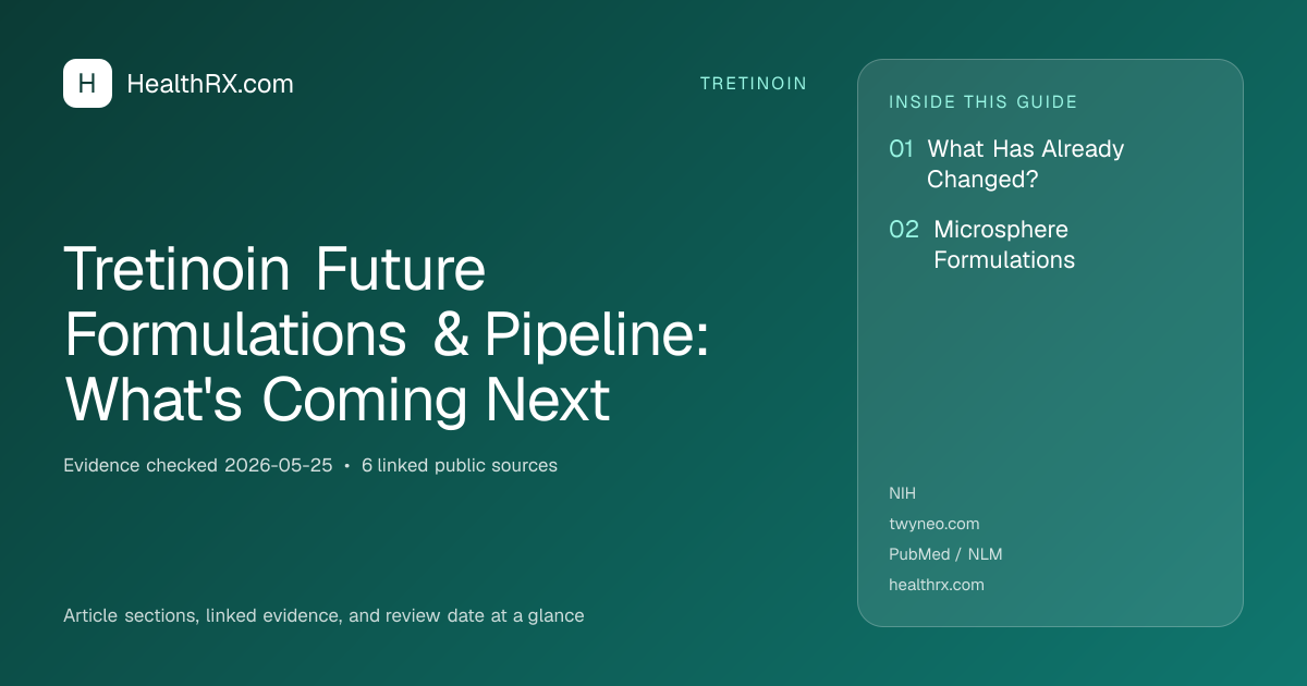 Evidence overview for tretinoin: Tretinoin Future Formulations & Pipeline: What's Coming Next