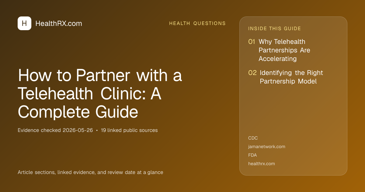 Evidence overview for How to Partner with a Telehealth Clinic: A Complete Guide