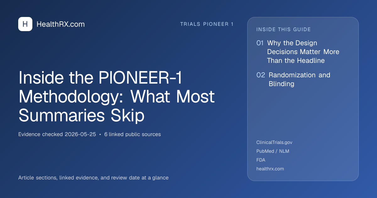 Evidence overview for Inside the PIONEER-1 Methodology: What Most Summaries Skip
