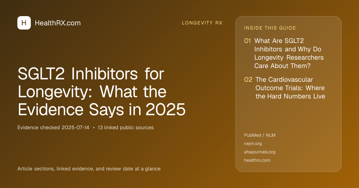 Evidence overview for SGLT2 Inhibitors for Longevity: What the Evidence Says in 2025