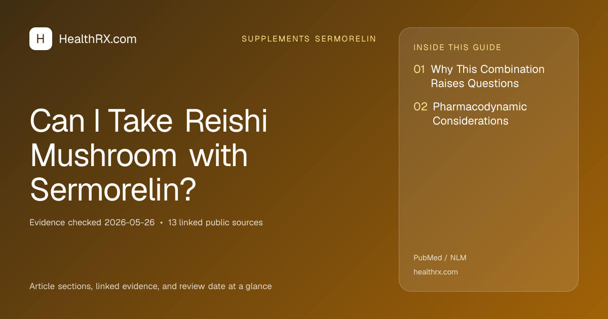 Evidence overview for Can I Take Reishi Mushroom with Sermorelin?