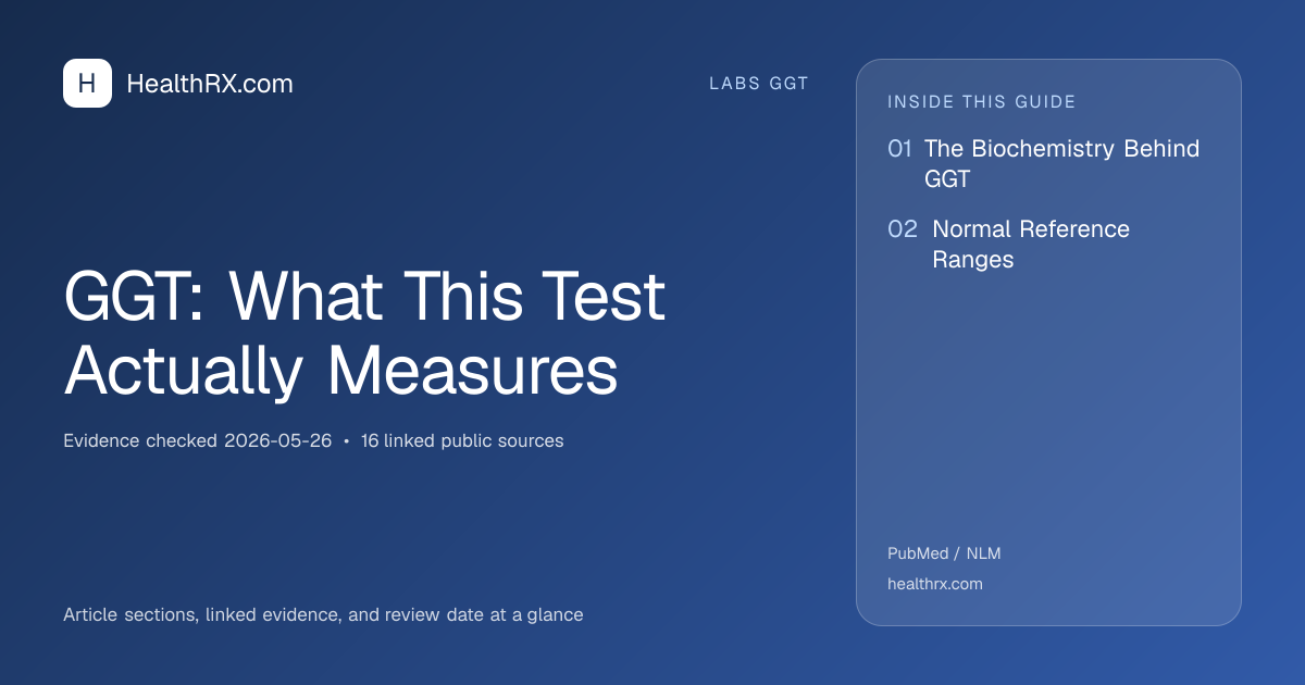 Evidence overview for GGT: What This Test Actually Measures