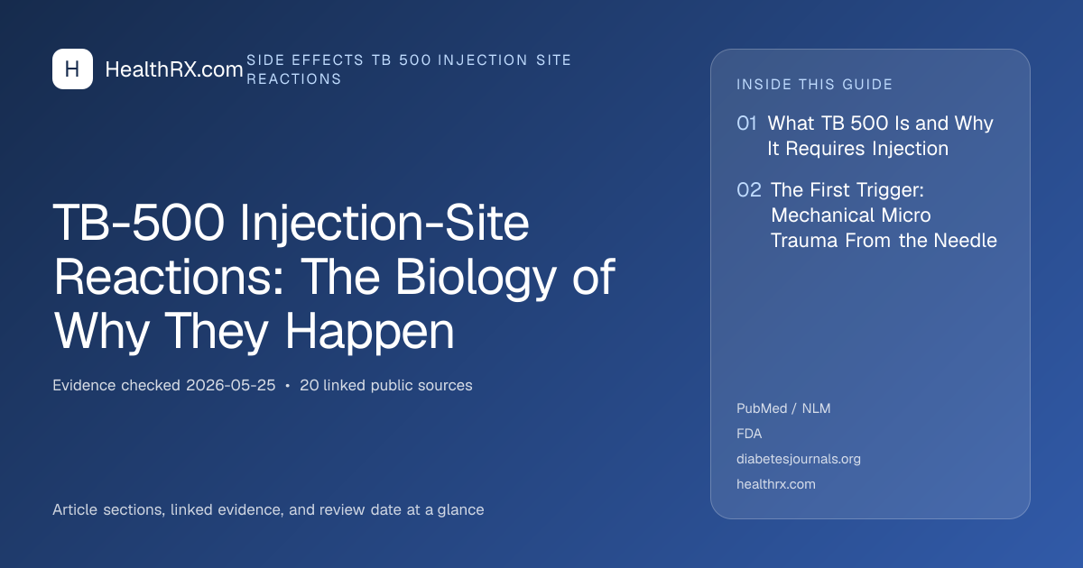Evidence overview for TB-500 Injection-Site Reactions: The Biology of Why They Happen