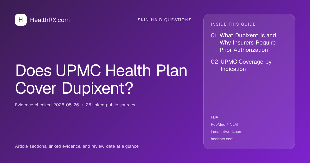 Evidence overview for Does UPMC Health Plan Cover Dupixent?