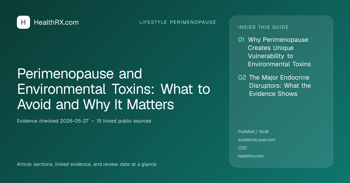 Evidence overview for Perimenopause and Environmental Toxins: What to Avoid and Why It Matters