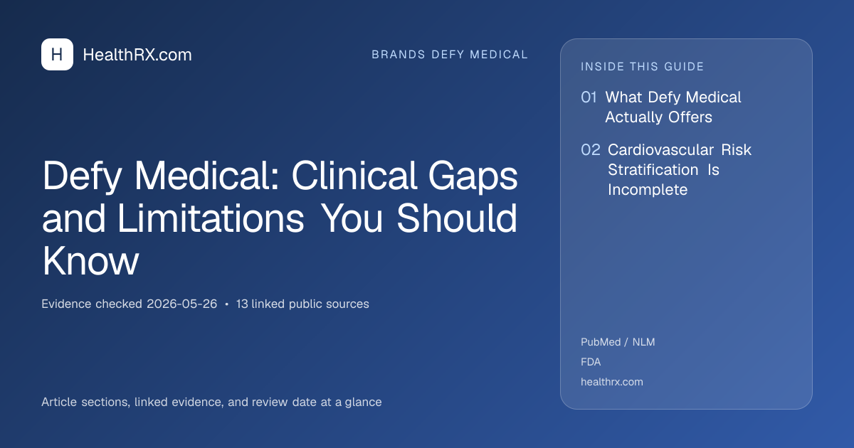Evidence overview for Defy Medical: Clinical Gaps and Limitations You Should Know