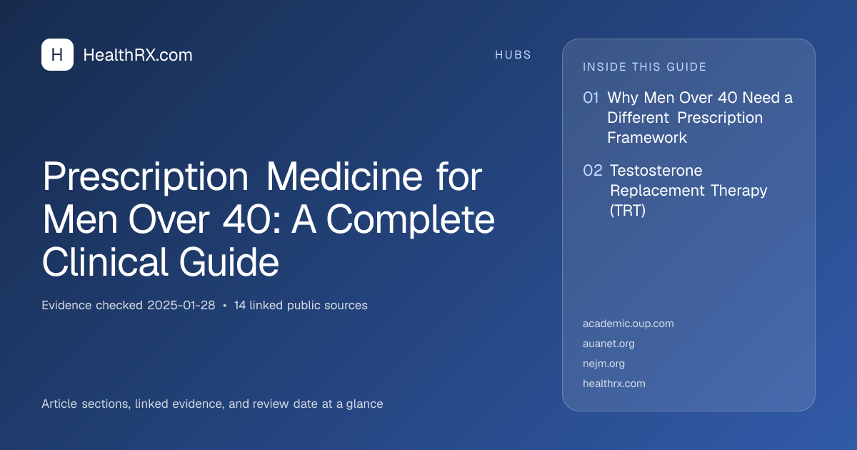 Evidence overview for Prescription Medicine for Men Over 40: A Complete Clinical Guide