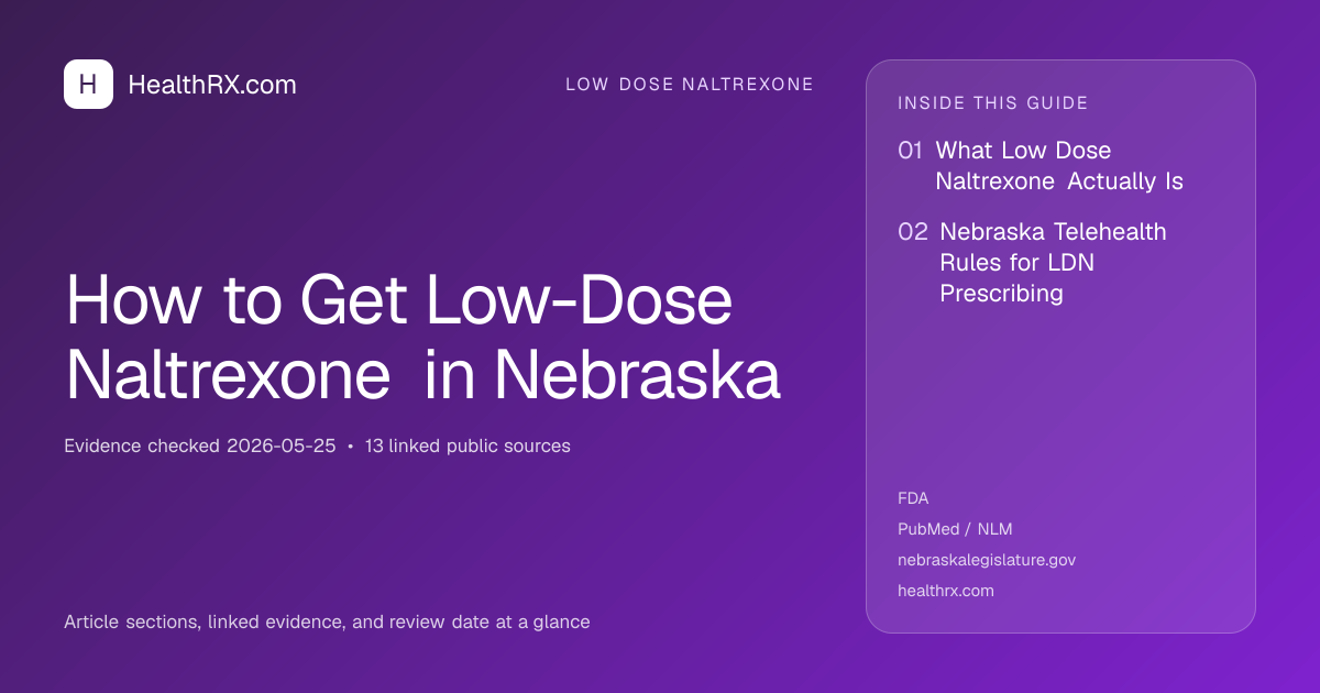 Evidence overview for How to Get Low-Dose Naltrexone in Nebraska