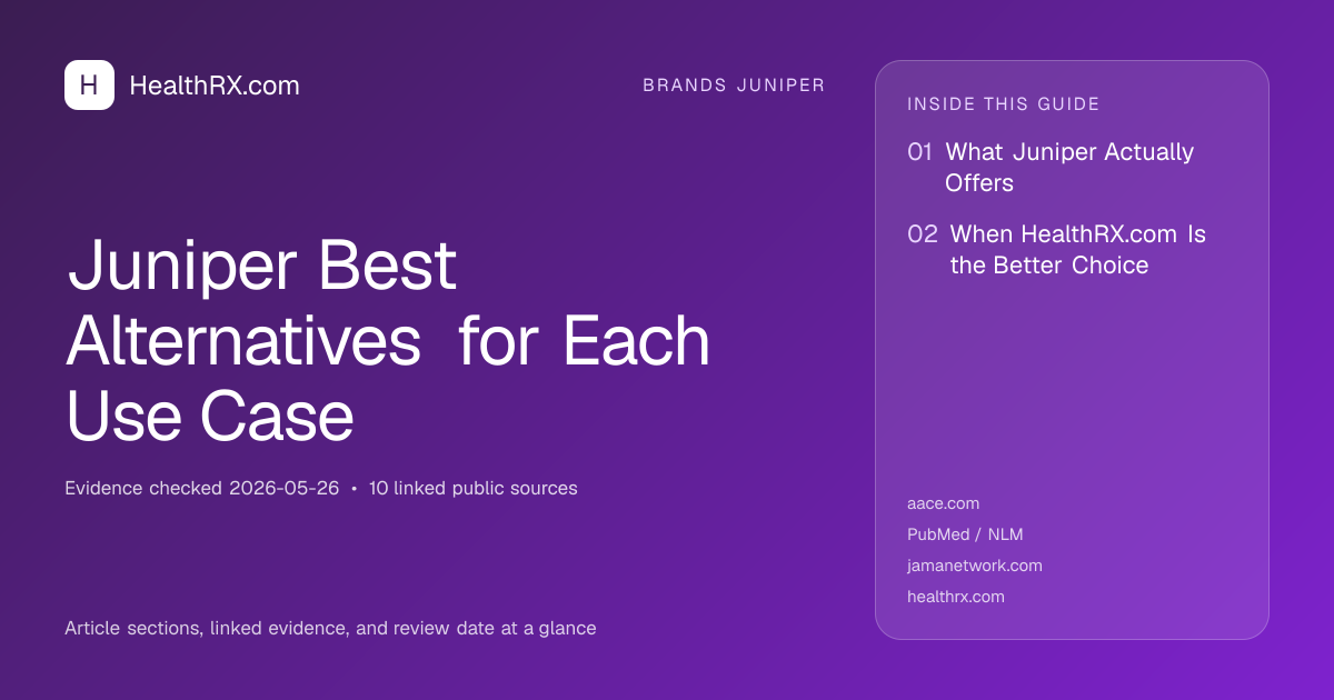 Evidence overview for Juniper Best Alternatives for Each Use Case