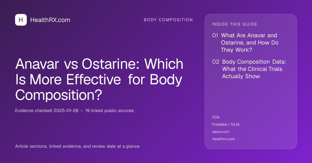 Evidence overview for body composition: Anavar vs Ostarine: Which Is More Effective for Body Composition?