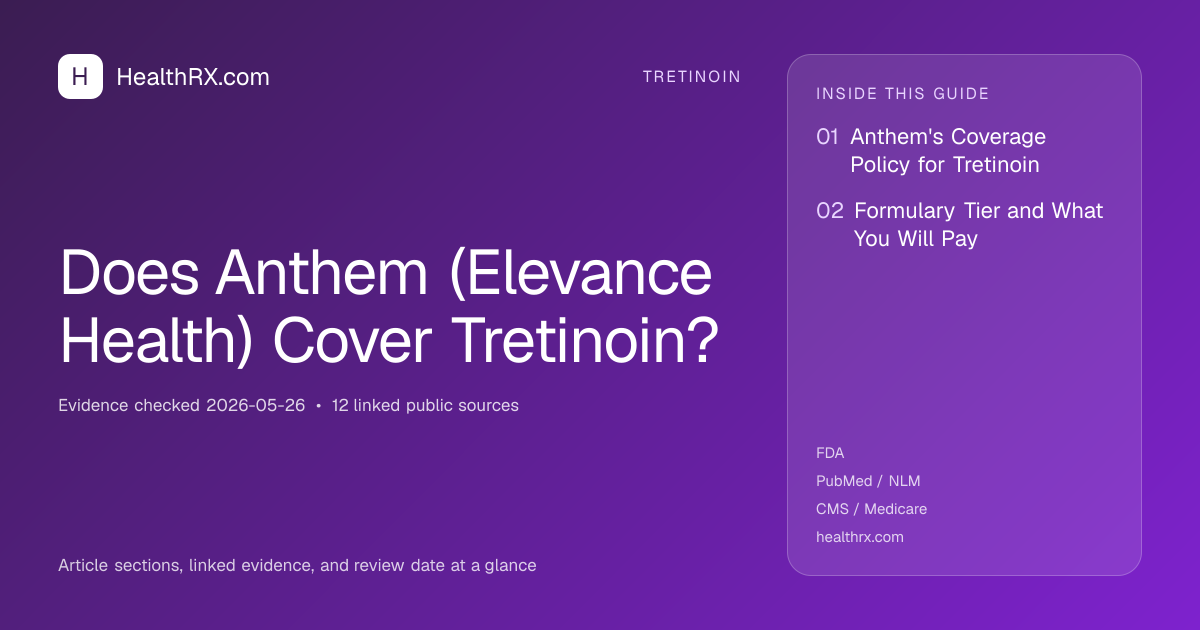 Evidence overview for Does Anthem (Elevance Health) Cover Tretinoin?