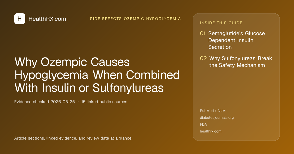 Evidence overview for Why Ozempic Causes Hypoglycemia When Combined With Insulin or Sulfonylureas