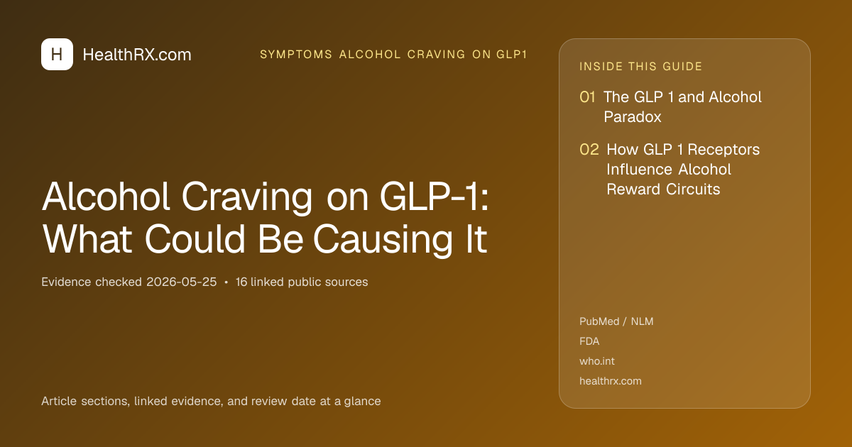Evidence overview for Alcohol Craving on GLP-1: What Could Be Causing It