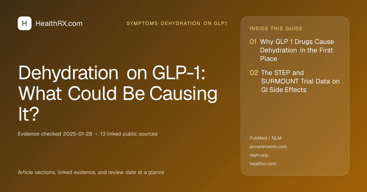 Evidence overview for Dehydration on GLP-1: What Could Be Causing It?