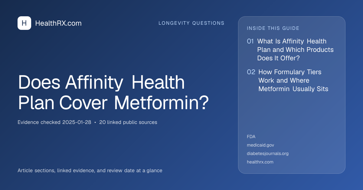Evidence overview for Does Affinity Health Plan Cover Metformin?