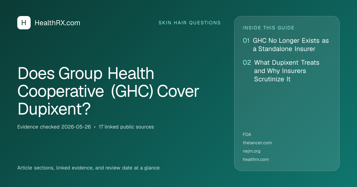 Evidence overview for Does Group Health Cooperative (GHC) Cover Dupixent?