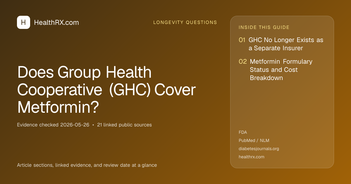 Evidence overview for Does Group Health Cooperative (GHC) Cover Metformin?