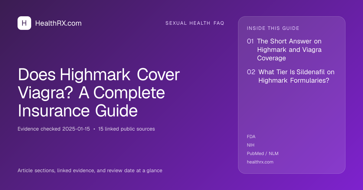 Evidence overview for Does Highmark Cover Viagra? A Complete Insurance Guide