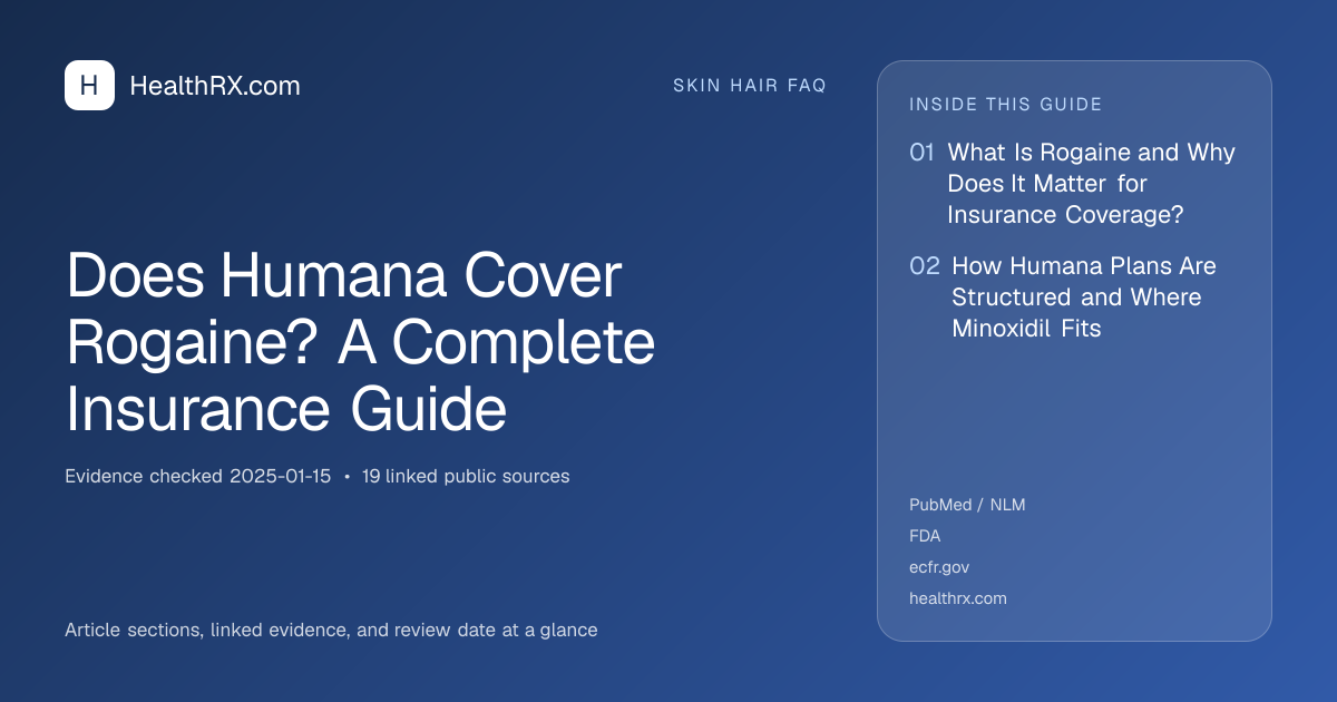 Evidence overview for Does Humana Cover Rogaine? A Complete Insurance Guide