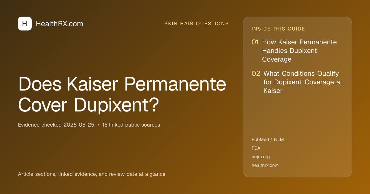 Evidence overview for Does Kaiser Permanente Cover Dupixent?