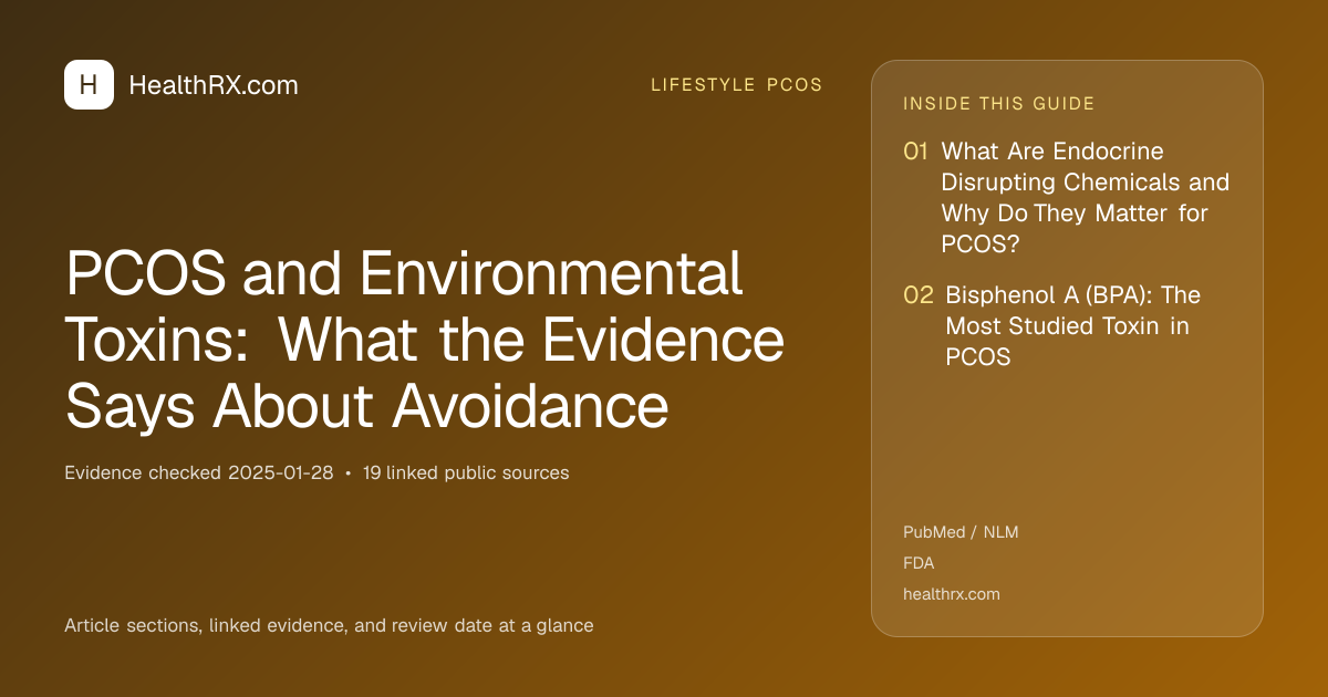 Evidence overview for PCOS and Environmental Toxins: What the Evidence Says About Avoidance