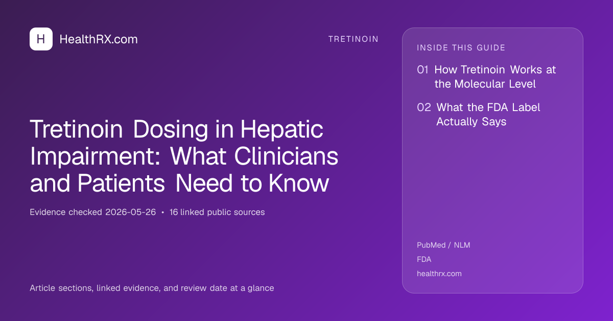 Evidence overview for Tretinoin Dosing in Hepatic Impairment: What Clinicians and Patients Need to Know