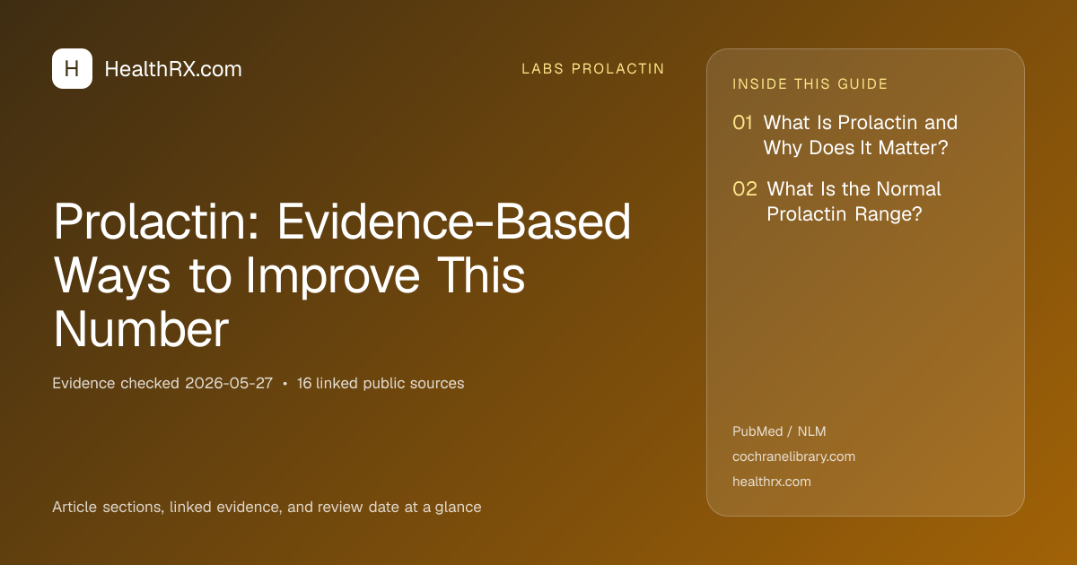 Evidence overview for Prolactin: Evidence-Based Ways to Improve This Number